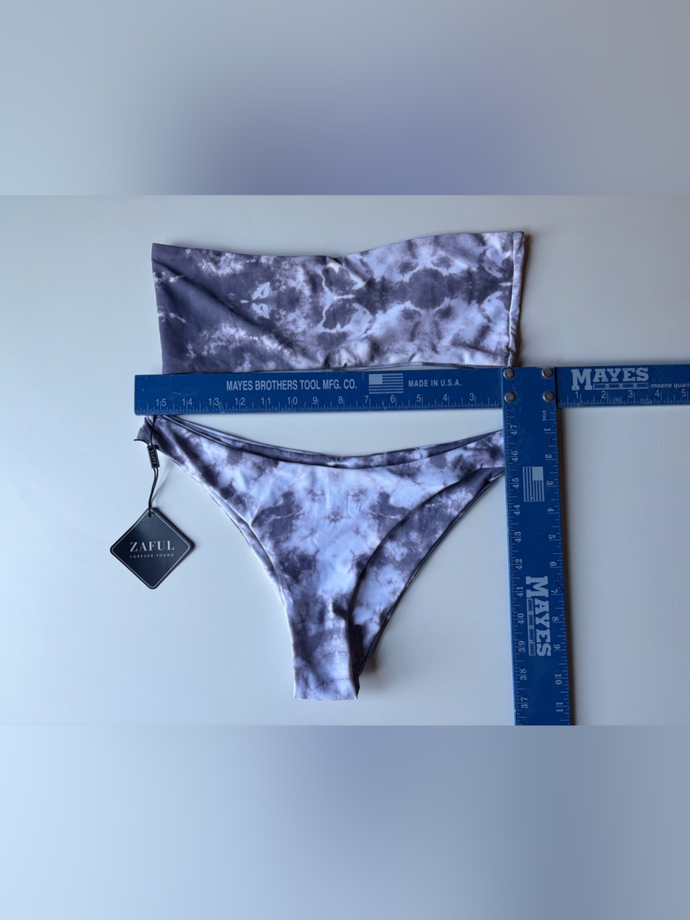 Zaful Purple Tie-Dye Women’s Bikini Set